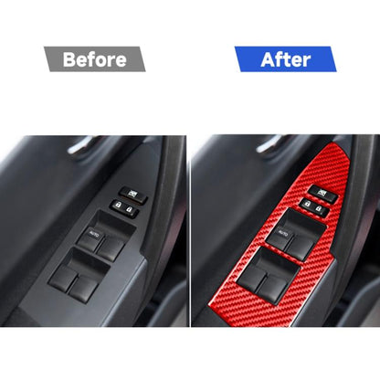 4 PCS / Set Carbon Fiber Car Lifting Decorative Sticker for Toyota Corolla 2014-2018,Left Drive, Lifting,Left Drive