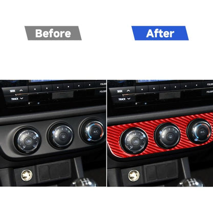 Carbon Fiber Car Air Conditioner Switch Panel A Decorative Sticker for Toyota Corolla 2014-2018,Left Drive, Air Conditioner Switch Panel A,Left Drive