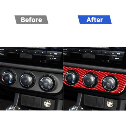 Carbon Fiber Car Air Conditioner Switch Panel A Decorative Sticker for Toyota Corolla 2014-2018,Right Drive, Air Conditioner Switch Panel A,Right Drive