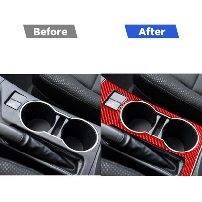 Carbon Fiber Car Cup Holder Panel A Decorative Sticker for Toyota Corolla 2014-2018,Left Drive, Cup Holder Panel A,Left Drive