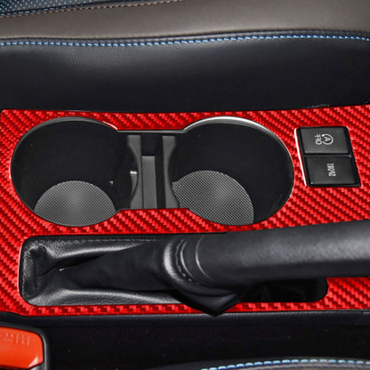 Carbon Fiber Car Cup Holder Panel B Decorative Sticker for Toyota Corolla 2014-2018,Right Drive, Cup Holder Panel B,Right Drive
