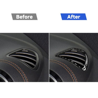 2 PCS / Set Carbon Fiber Car Dashboard Air Outlet Decorative Sticker for Mercedes-Benz B-Class 2019 / GLB 2020,Left and Right Drive Universal, Dashboard Air Outlet