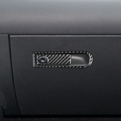 2 PCS / Set Carbon Fiber Car Glove Box Switch Decorative Sticker for Mercedes-Benz B-Class 2019 / GLB 2020,Left and Right Drive Universal, Glove Box Switch