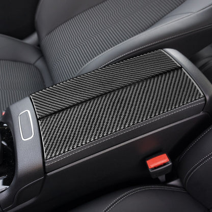 2 PCS / Set Carbon Fiber Car Armrest Box Panel Decorative Sticker for Mercedes-Benz B-Class 2019 / GLB 2020,Left and Right Drive Universal, Armrest Box Panel