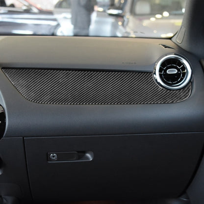 Carbon Fiber Car Co-pilot Control Panel Decorative Sticker for Mercedes-Benz B-Class 2019 / GLB 2020,Left Drive, Co-pilot Control Panel,Left Drive