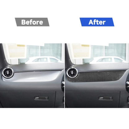 Carbon Fiber Car Co-pilot Control Panel Decorative Sticker for Mercedes-Benz B-Class 2019 / GLB 2020,Right Drive, Co-pilot Control Panel,Right Drive
