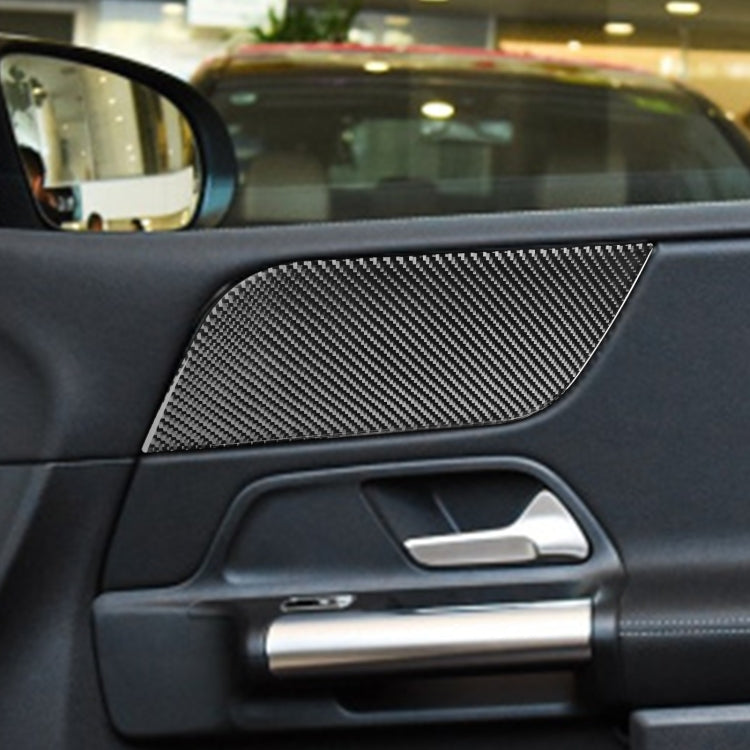 6 PCS / Set Carbon Fiber Car B Front Door Panel Decorative Sticker for Mercedes-Benz B-Class 2019,Left Drive, B Front Door Panel,Left Drive