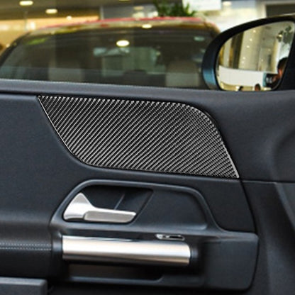 6 PCS / Set Carbon Fiber Car B Front Door Panel Decorative Sticker for Mercedes-Benz B-Class 2019,Right Drive, B Front Door Panel ,Right Drive