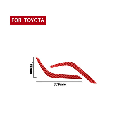 2 PCS / Set Carbon Fiber Car Headlight Eyebrow Decorative Sticker for Toyota Tundra 2014-2018,Left and Right Drive Universal, Headlight Eyebrow
