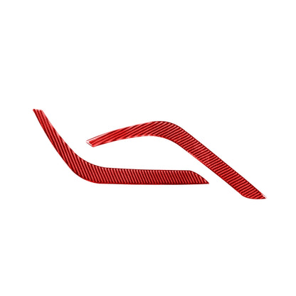 2 PCS / Set Carbon Fiber Car Headlight Eyebrow Decorative Sticker for Toyota Tundra 2014-2018,Left and Right Drive Universal, Headlight Eyebrow