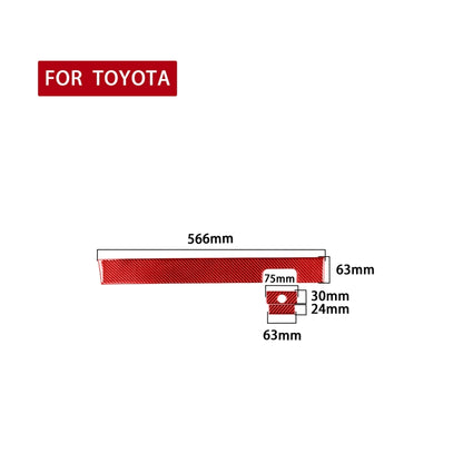 3 PCS / Set Carbon Fiber Car Co-pilot Glove Box Decorative Sticker for Toyota Tundra 2014-2018,Right Drive, Co-pilot Glove Box,Right Drive
