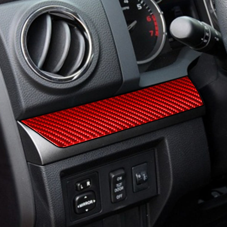 3 PCS / Set Carbon Fiber Car Center Console Strip Decorative Sticker for Toyota Tundra 2014-2018,Left Drive, Center Console Strip,Left Drive