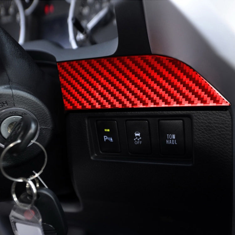 3 PCS / Set Carbon Fiber Car Center Console Strip Decorative Sticker for Toyota Tundra 2014-2018,Left Drive, Center Console Strip,Left Drive