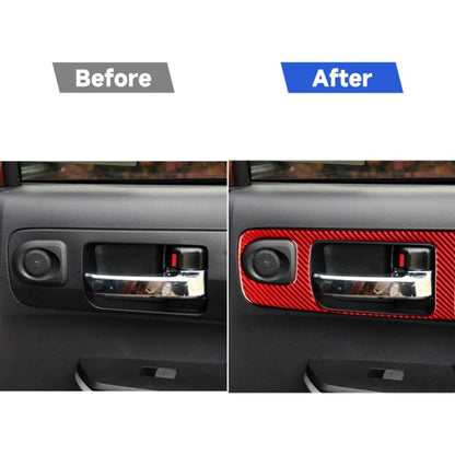 4 PCS / Set Carbon Fiber Car Door Inner Handle Decorative Sticker for Toyota Tundra 2014-2018,Right Drive, Door Inner Handle ,Right Drive