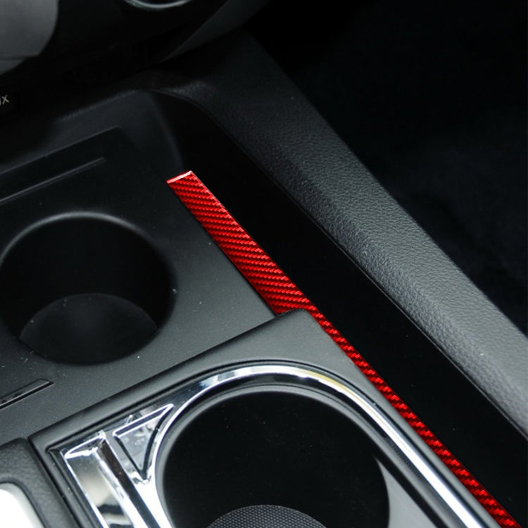 Carbon Fiber Car Central Control Cup Holder Slot Mat Decorative Sticker for Toyota Tundra 2014-2018,Left and Right Drive Universal, Central Control Cup Holder Slot Mat