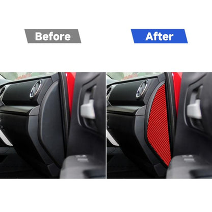 2 PCS / Set Carbon Fiber Car Door Anti-collision Cushion Decorative Sticker for Toyota Tundra 2014-2018,Left and Right Drive Universal, Door Anti-collision Cushion