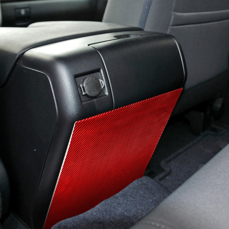 Carbon Fiber Car Rear Exhaust Air Outlet Anti-kick Panel Decorative Sticker for Toyota Tundra 2014-2018,Left and Right Drive Universal, Rear Exhaust Air Outlet Anti-kick Panel