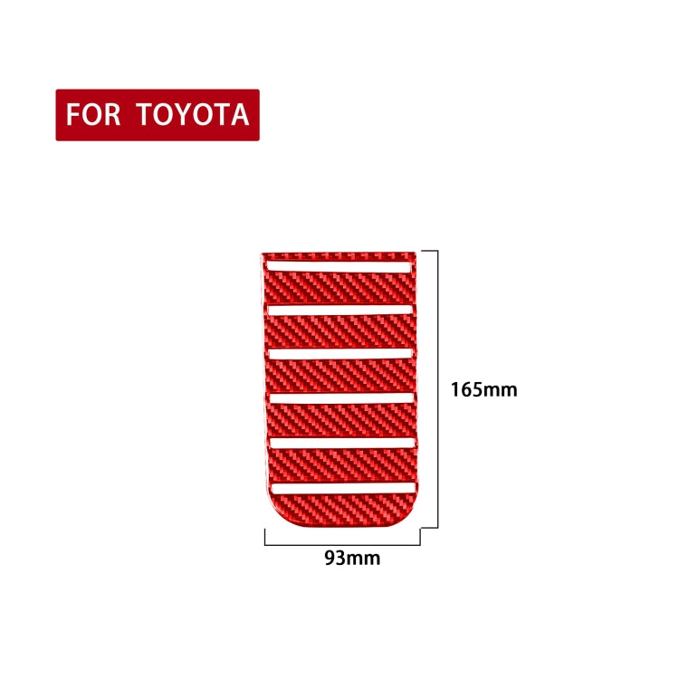 Carbon Fiber Car Armrest Box Slot Pad Decorative Sticker for Toyota Tundra 2014-2018,Left and Right Drive Universal, Armrest Box Slot Pad