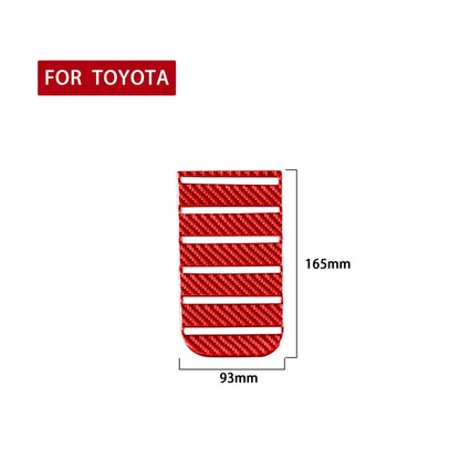 Carbon Fiber Car Armrest Box Slot Pad Decorative Sticker for Toyota Tundra 2014-2018,Left and Right Drive Universal, Armrest Box Slot Pad