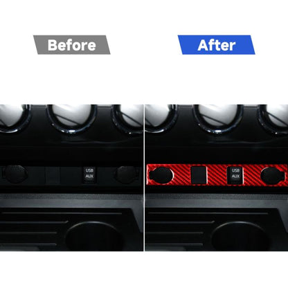 Carbon Fiber Car Cigarette Lighter Switch Decorative Sticker for Toyota Tundra 2014-2018,Left and Right Drive Universal, Cigarette Lighter Switch