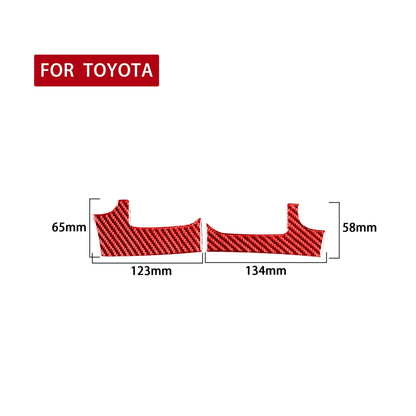 2 PCS / Set Carbon Fiber Car Dashboard Air Outlet Decorative Sticker for Toyota Tundra 2014-2018,Left Drive, Dashboard Air Outlet,Left Drive