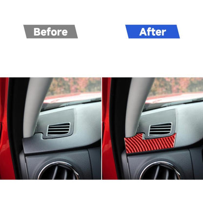 2 PCS / Set Carbon Fiber Car Dashboard Air Outlet Decorative Sticker for Toyota Tundra 2014-2018,Left Drive, Dashboard Air Outlet,Left Drive