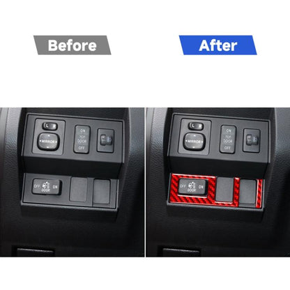 2 PCS / Set Carbon Fiber Car Headlight Switch Ring Decorative Sticker for Toyota Tundra 2014-2018,Left and Right Drive Universal, Headlight Switch Ring