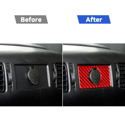Carbon Fiber Car Rear Cigarette Lighter Switch Decorative Sticker for Toyota Tundra 2014-2018,Left and Right Drive Universal, Rear Cigarette Lighter Switch