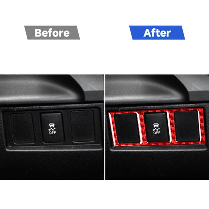 Carbon Fiber Car Mode Switch Decorative Sticker for Toyota Tundra 2014-2018,Left and Right Drive Universal, Mode Switch