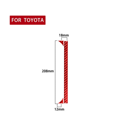 3 PCS / Set Carbon Fiber Car Central Control Cup Holder Decorative Sticker for Toyota Tundra 2014-2018,Right Drive, Central Control Cup Holder,Right Drive