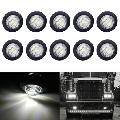 10 PCS MK-009 3/4 inch Car / Truck 3LEDs Side Marker Indicator Lights Bulb Lamp, MK-009(Red Light), MK-009(Yellow Light), MK-009(Blue Light), MK-009(Green Light), MK-009(White Light)