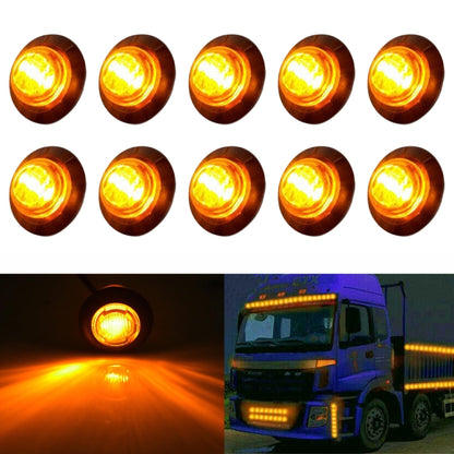 10 PCS MK-009 3/4 inch Car / Truck 3LEDs Side Marker Indicator Lights Bulb Lamp, MK-009(Red Light), MK-009(Yellow Light), MK-009(Blue Light), MK-009(Green Light), MK-009(White Light)