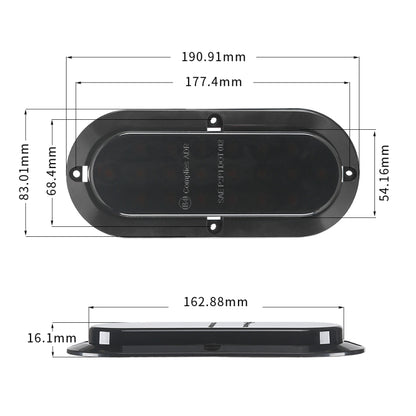 MK-012 20LEDs Dynamic Car Tail Light Signal Lamp Indicator Strobe Flashing Warning Light 12-24V, MK-012