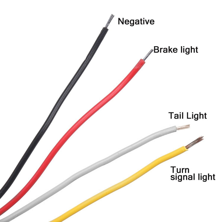 MK-012 20LEDs Dynamic Car Tail Light Signal Lamp Indicator Strobe Flashing Warning Light 12-24V, MK-012