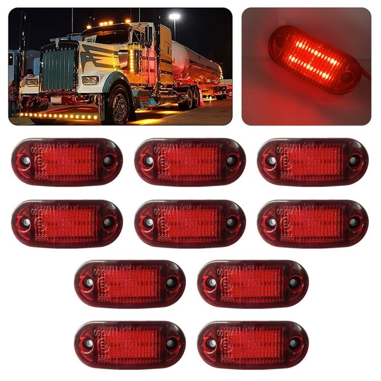 10 PCS MK-019 Car / Truck 6LEDs Side Marker Indicator Lights Bulb Lamp, MK-019 (Yellow Light), MK-019 (Red Light), MK-019 (White Light)
