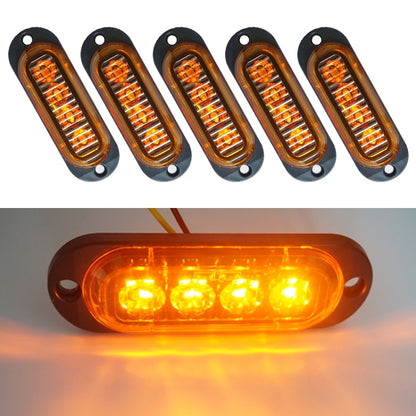 5 PCS MK-087 Car / Truck 4LEDs Side Marker Indicator Lights Bulb Lamp, MK-087(Red Light), MK-087(White Light), MK-087(Yellow Light), MK-087(Blue Light), MK-087(Green Light)
