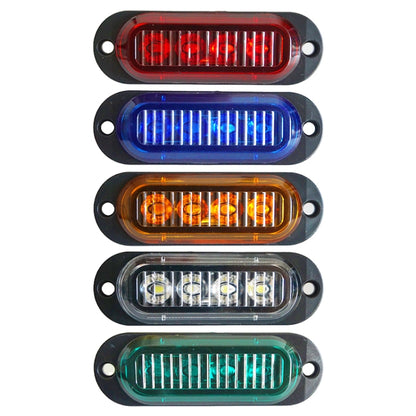 5 PCS MK-087 Car / Truck 4LEDs Side Marker Indicator Lights Bulb Lamp, MK-087(Red Light), MK-087(White Light), MK-087(Yellow Light), MK-087(Blue Light), MK-087(Green Light)