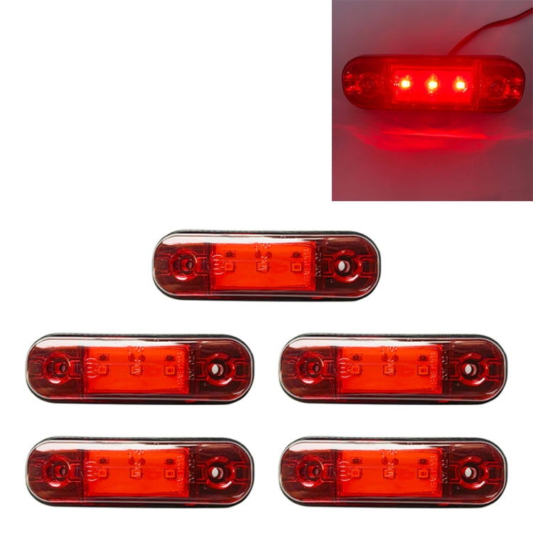 5 PCS MK-327 Car / Truck 3LEDs Side Marker Indicator Light Tail Light, MK-327(Yellow Light), MK-327(Red Light), MK-327(White Light)