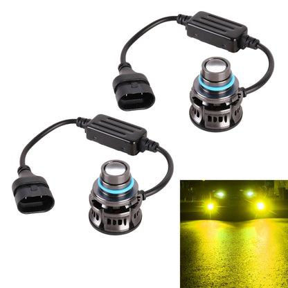 1 Pair 9006 27W / DC12V Car Aluminum Alloy LED Headlight, 9006 (Blue Light), 9006 (Gold Light), 9006 (Lime Green), 9006 (White Light)