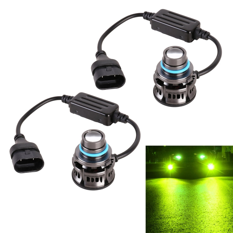 1 Pair 9006 27W / DC12V Car Aluminum Alloy LED Headlight, 9006 (Blue Light), 9006 (Gold Light), 9006 (Lime Green), 9006 (White Light)