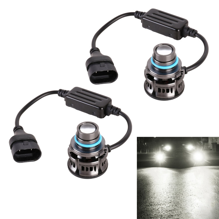 1 Pair 9006 27W / DC12V Car Aluminum Alloy LED Headlight, 9006 (White Light), 9006 (Blue Light), 9006 (Gold Light), 9006 (Lime Green)