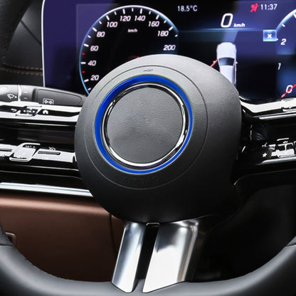 Car Steering Wheel Decorative Ring Cover for Mercedes-Benz,Inner Diameter: 7.2cm, 7.2cm (Blue), 7.2cm (Red), 7.2cm (Silver)