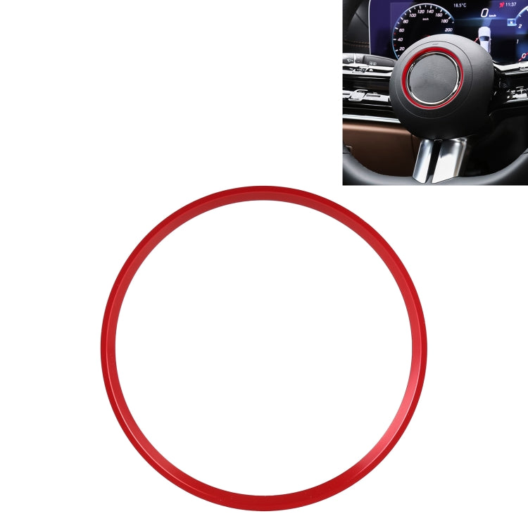 Car Steering Wheel Decorative Ring Cover for Mercedes-Benz,Inner Diameter: 7.2cm, 7.2cm (Blue), 7.2cm (Red), 7.2cm (Silver)
