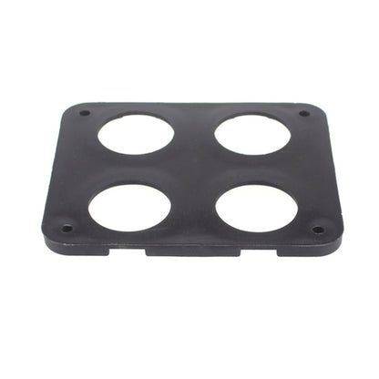 5 PCS 4-Hole Car Modified USB Charging Voltmeter Cigarette Lighter Panel, 4-Hole