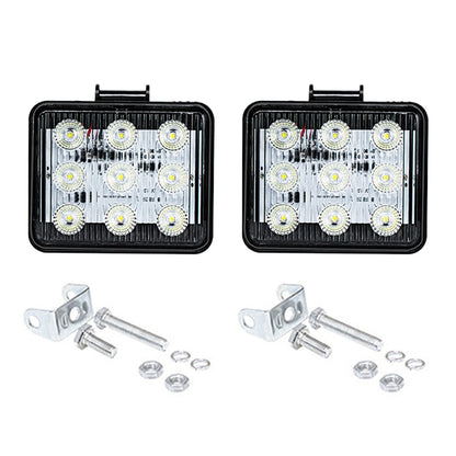 2 PCS ZS-7013 3 inch 9LEDs Strobe Waterproof Car / Truck Warning Light