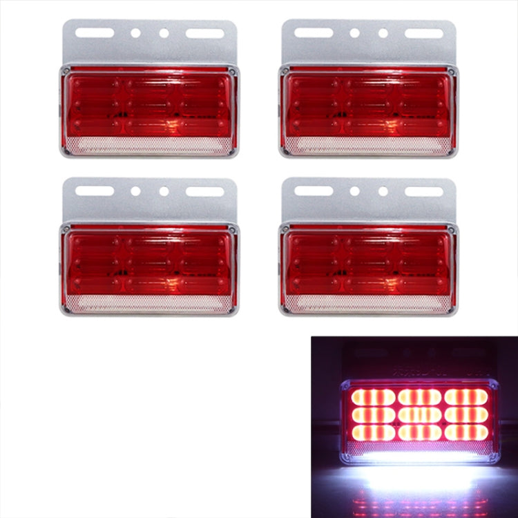 4 PCS ZS-9001 DC24V 9D Waterproof Car / Truck Side Marker Indicator Lights Bulb Lamp, Green Light, Red Light, White Light, Yellow Light, Blue Light