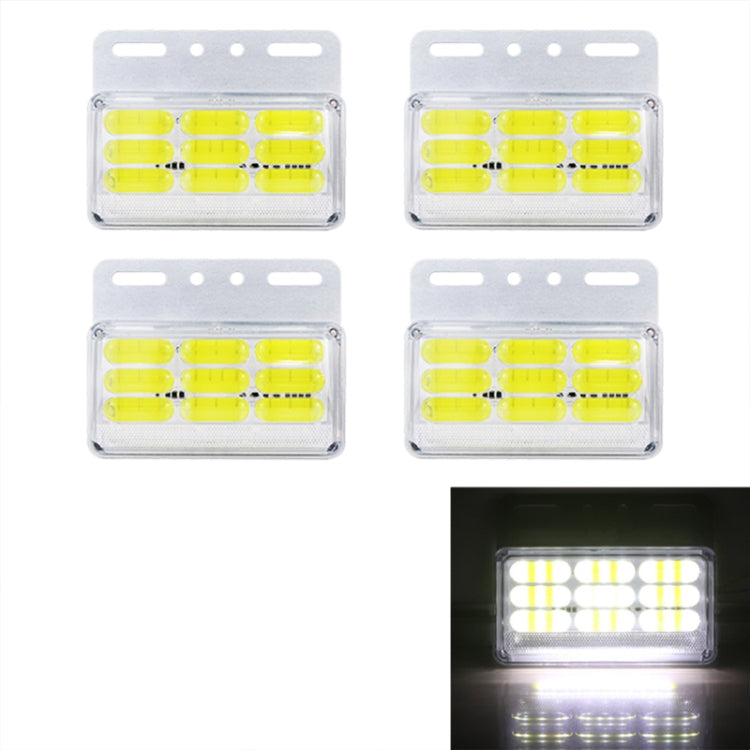 4 PCS ZS-9001 DC24V 9D Waterproof Car / Truck Side Marker Indicator Lights Bulb Lamp, Green Light, Red Light, White Light, Yellow Light, Blue Light