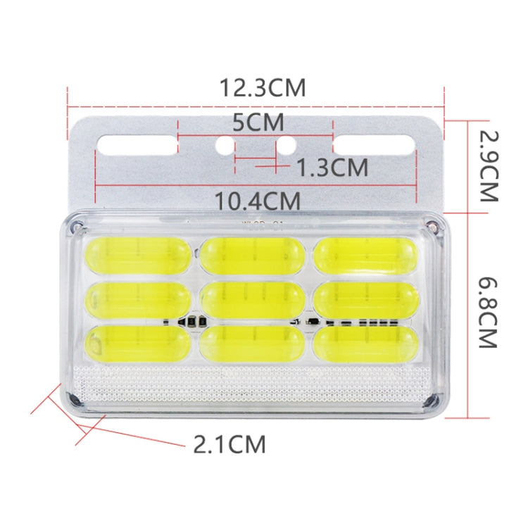4 PCS ZS-9001 DC24V 9D Waterproof Car / Truck Side Marker Indicator Lights Bulb Lamp, Green Light, Red Light, White Light, Yellow Light, Blue Light