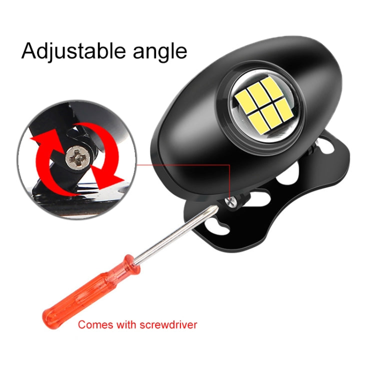 Car Adjustable LED Super Bright Reversing Light, Reversing Light (Black), Reversing Light (Silver)