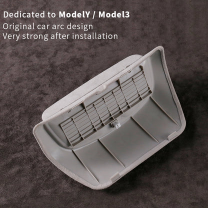Car Suede Wrap Version Sunglasses Storage Box for Tesla Model Y 2019-2023, Suede Wrap Version for Tesla Model Y